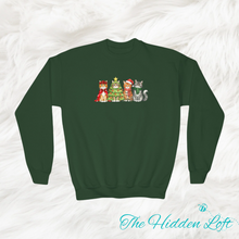 Load image into Gallery viewer, Youth Christmas Cats Sweatshirt
