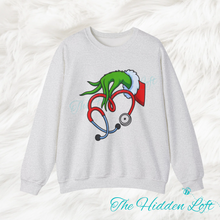 Load image into Gallery viewer, Grinch Stethoscope Sweatshirt