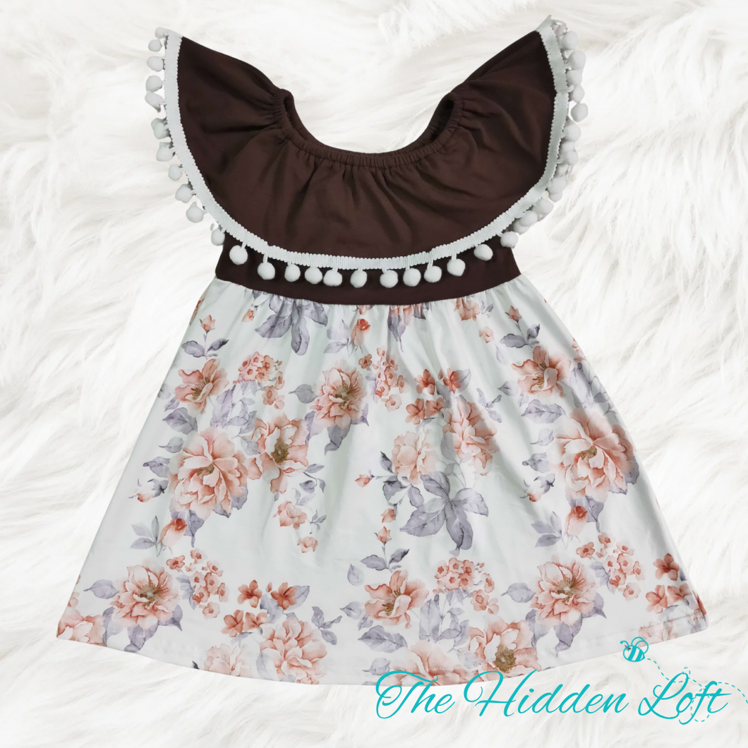 Pom Pom Trim Dress