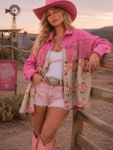 Load image into Gallery viewer, Pink Western Shacket
