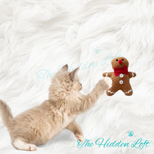 Load image into Gallery viewer, Gingerbread Cat Toy