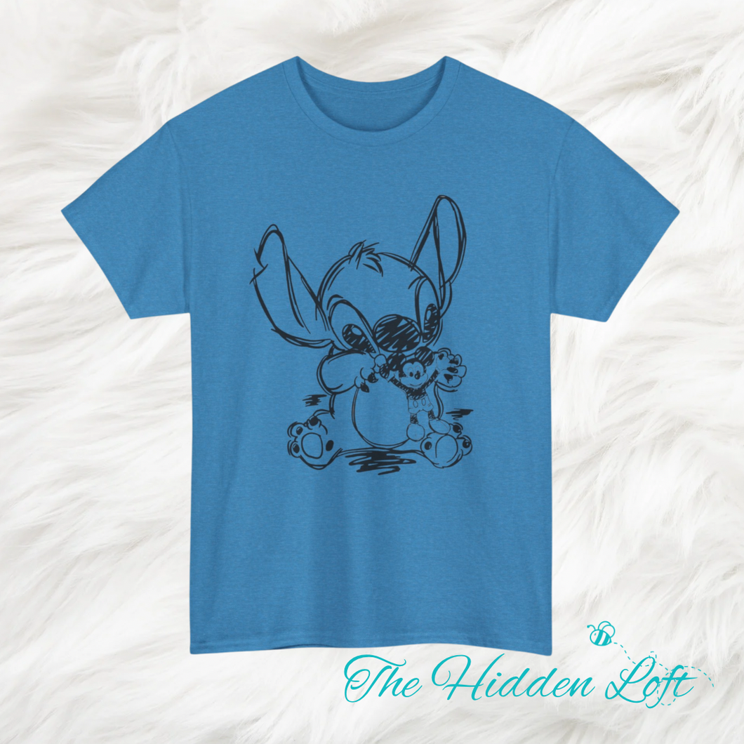 Stitch T-shirt - Sapphire Blue