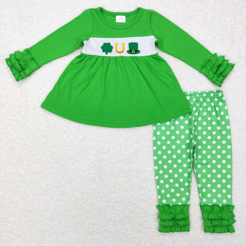 Embroidered Shamrock Outfit