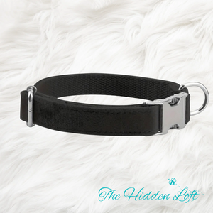 Black Velvet Dog Collar