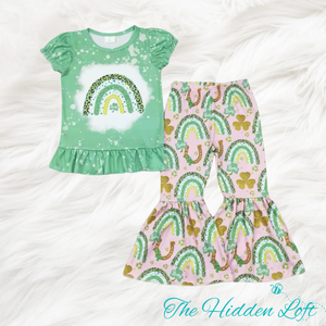 Rainbow St. Patrick’s Day Bell Bottom Outfit