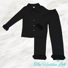Load image into Gallery viewer, Mommy &amp; Me Pajama Sets- Black