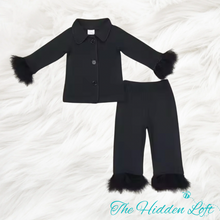 Load image into Gallery viewer, Mommy &amp; Me Pajama Sets- Black