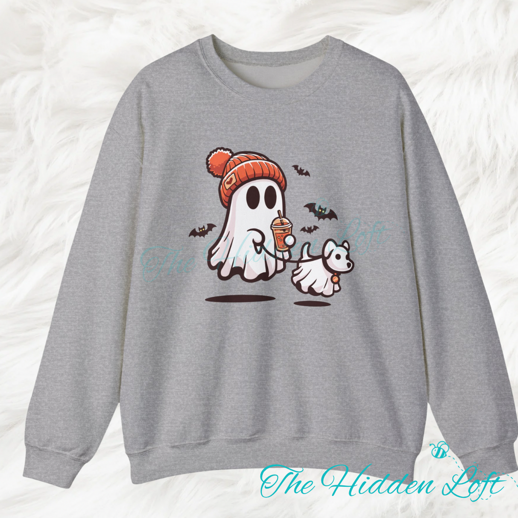Ghost walking Dog Sweatshirt