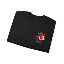 Load image into Gallery viewer, Valentine Highland Cow Sweatshirt