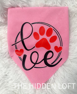 Pink Love Bandana