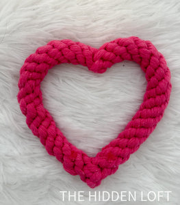 Heart Rope Dog Toy