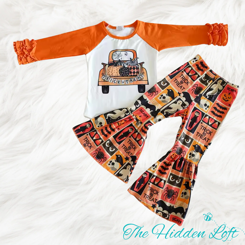 Trick or Treat Halloween Bell Bottom Outfit