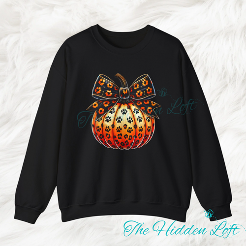 Paw Print Pumpkin Sweatshirt