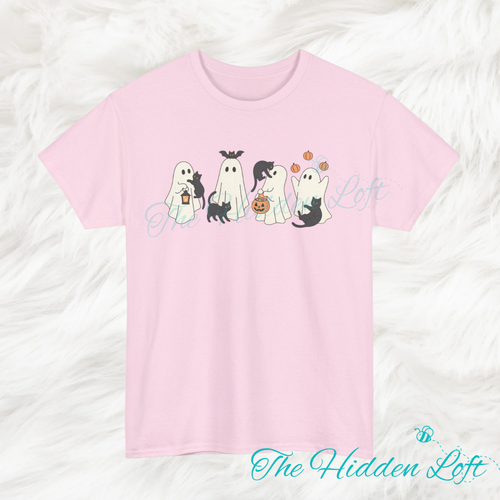 Playful Cats and Ghosts T-Shirt