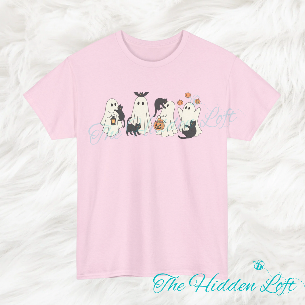 Playful Cats and Ghosts T-Shirt