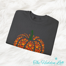 Load image into Gallery viewer, Paw Print Pumpkin Sweatshirt