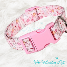 Load image into Gallery viewer, Pink Ghosts &amp; Pumpkins Dog Collar