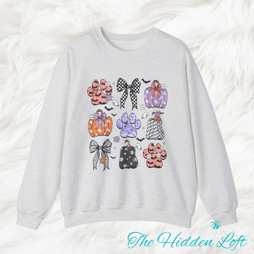 Halloween Paw Prints Sweatshirt