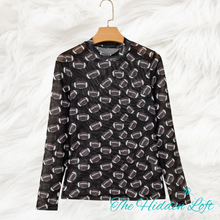 Load image into Gallery viewer, Sheer Football Long Sleeve