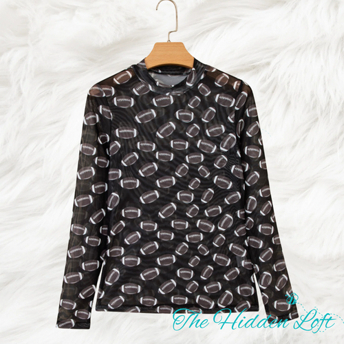 Sheer Football Long Sleeve