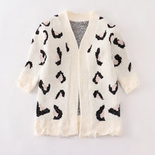 Load image into Gallery viewer, Mommy &amp; Me White Leopard Cardigan