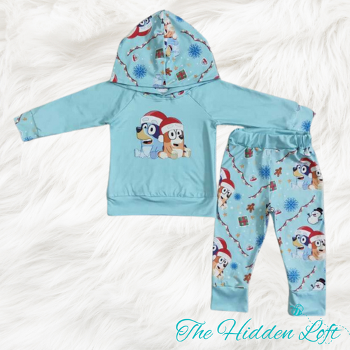 Christmas Bluey Jogger Set