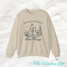 Load image into Gallery viewer, Free Range Kids &amp; Chickens Sweatshirt