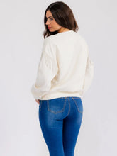 Load image into Gallery viewer, Rhinestone Fringe Sweatshirt