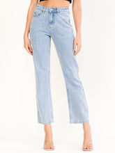 Load image into Gallery viewer, Pearl Embellished Jeans