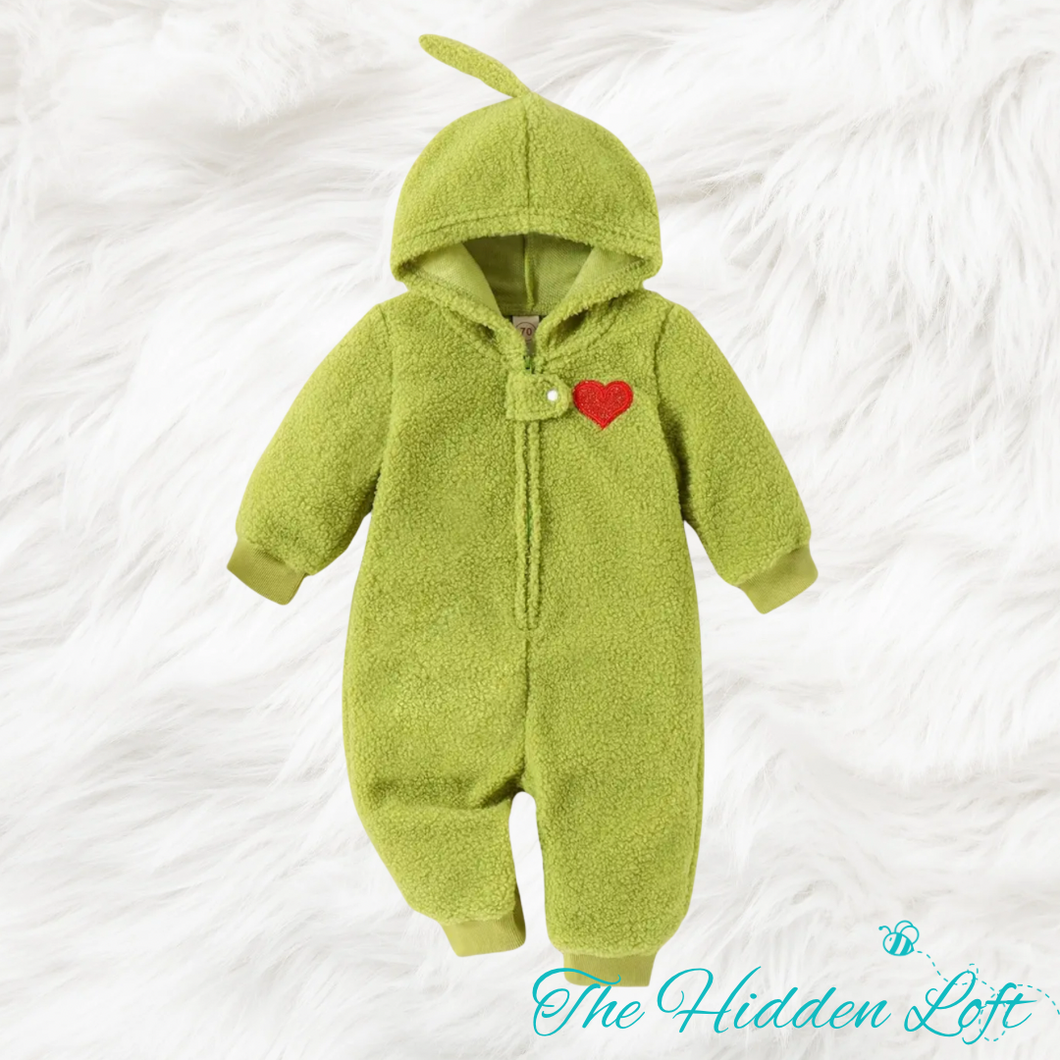 Grinchy Baby Romper