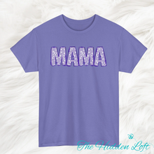 Load image into Gallery viewer, Purple Floral Mama T-shirt