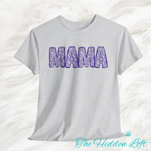Load image into Gallery viewer, Purple Floral Mama T-shirt
