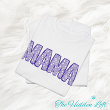 Load image into Gallery viewer, Purple Floral Mama T-shirt