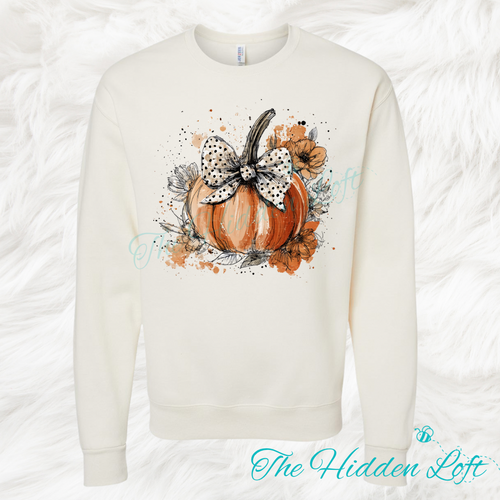 Watercolor Pumpkin Sweatshirt