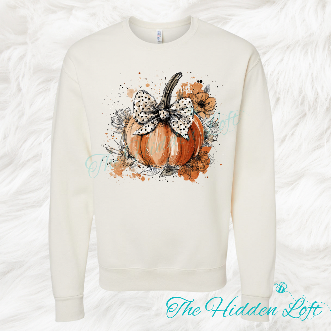 Watercolor Pumpkin Sweatshirt