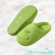 Load image into Gallery viewer, Adult Grinch Slippers