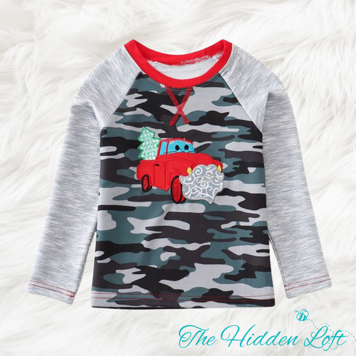 Boy’s Christmas Truck Shirt