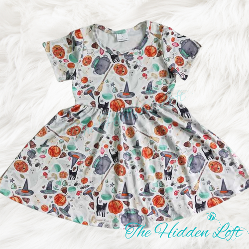 Halloween Print Dress