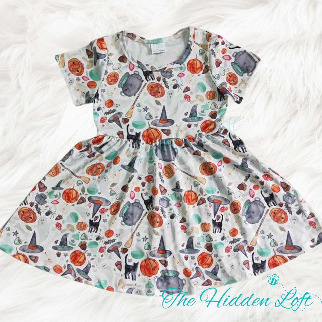Halloween Print Dress