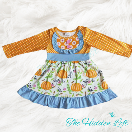 Polka Dot Pumpkin Dress
