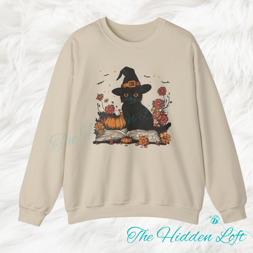 Witchy Black Cat Sweatshirt