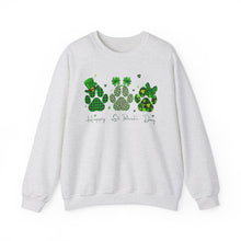 Load image into Gallery viewer, Happy St. Patrick’s Day Paw Print Sweatshirt