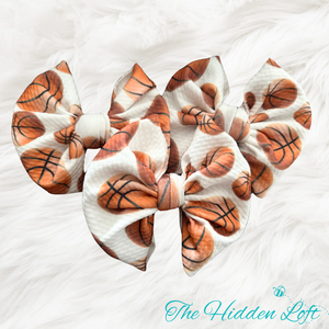 Basketball Hair Bow