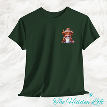 Load image into Gallery viewer, Hot Coco Highland Cow T-shirt