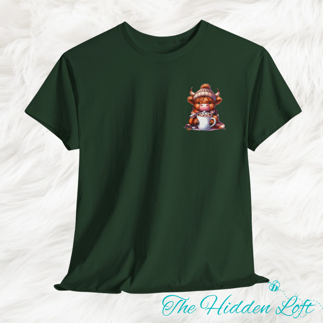 Hot Coco Highland Cow T-shirt