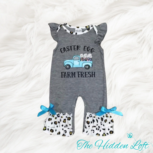 Farm Fresh Easter Egg Baby Romper