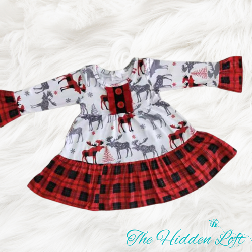 Plaid Moose Dress