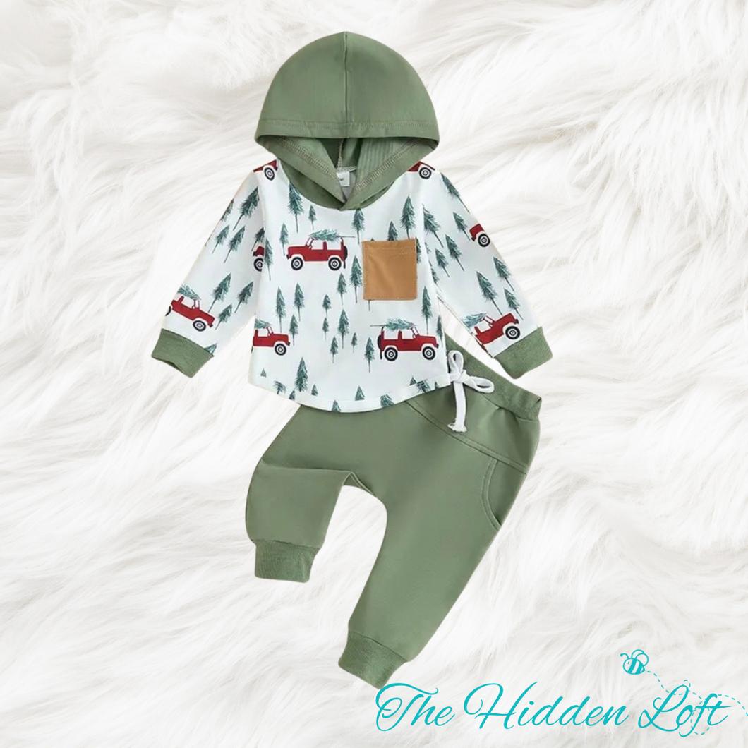 Boy’s Christmas Jogger Set