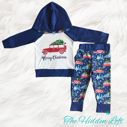 Boy’s Christmas Truck Jogger Set