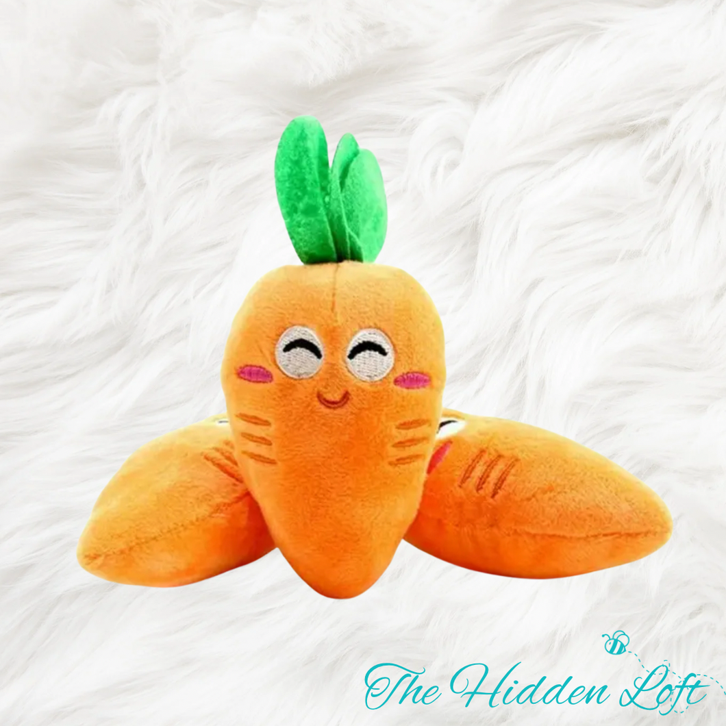 Smiling Carrot Dog Toy
